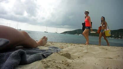 ビーチの反応、パート3 パンツ の 上 から 手コキ 動画